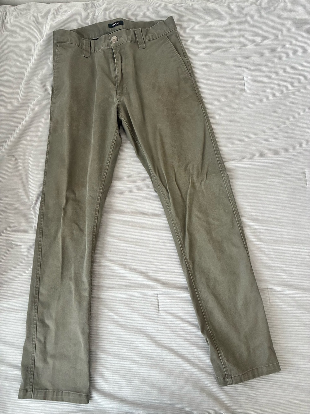 RVCA Olive Green Week-End Fit Pants